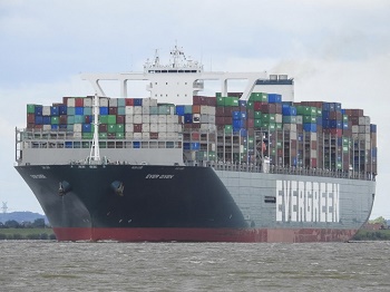 Suez Canal Blocked By A Massive Container Vessel