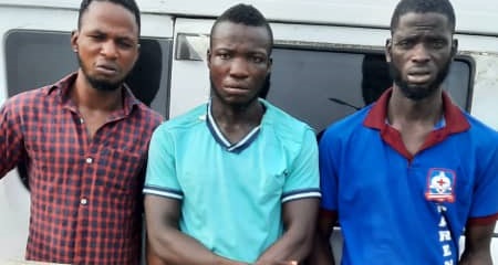 3 Suspected Cultists Arrested And Paraded In Lagos