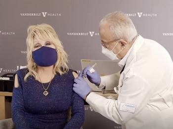 Dolly Parton Receives COVID-19 Vaccination