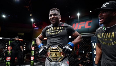 Francis Ngannou Beats Stipe To Win UFC Heavyweight Belt