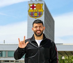 City Legend Sergio Aguero Joins Barcelona Until 2023