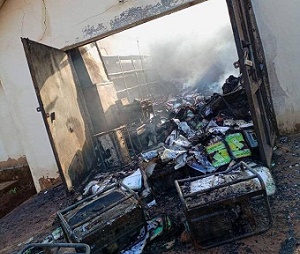 INEC Local Government Office In Enugu State Set Ablaze