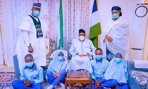 Sallah Homage: Buhari Receives GMD NNPC, Students