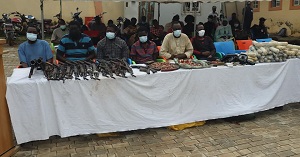 Nigeria Police Force Nab 39 Suspects, Recover 58 Dynamites