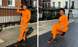 Actress Regina Daniels Shows Off Her RD Sneakers