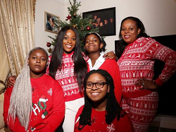 Soludo’s wife Nonye And Her Girls Unveil Festive Pyjamas
