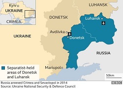Russian Troops Enter Donetsk, West To Respond