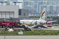 Tibet Airlines Catches Fire During Takeoff In Western China