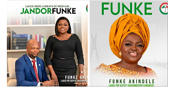Funke Akindele And Jandor Unveil Official Campaign Posters