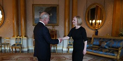King Charles And Truss Meet At The Buckingham Palace