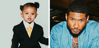Usher Raymond Celebrates Daughter Sovereign At 2