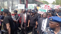 2023 Presidential Poll: Atiku, Tambuwal, Ayu Lead PDP Protest To INEC