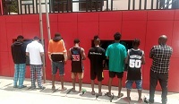 Eight internet fraud suspects