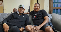 Honourable Shina Peller Visits Sunday Igboho In Cotonou Over Mother's Death