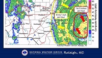 Ophelia Tropical Storm Makes Landfall In North Carolina