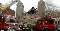 Steeple Of Historic Connecticut Church Collapses