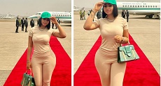 Actress Regina Daniels Jets Off To Cote d’Ivoire To See Super Eagles Play Live