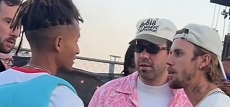 Justin Bieber And Jaden Smith Catch Up At Coachella