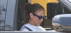Jennifer Lopez Spotted Dropping Off Kids At School