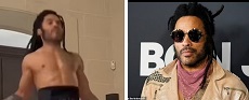 Lenny Kravitz Goes Viral With Shirtless Workout Video