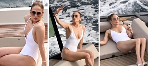 Jennifer Lopez Takes Selfies On Bow Of A Boat In Italy As She Continues Her Solo Summer Vacation