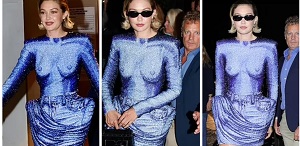 Gigi Hadid Stuns In Naked Illusion Dress At Vogue World Afterparty In Paris