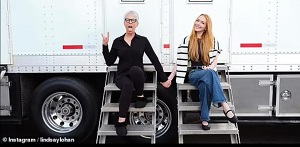 Jamie Lee Curtis And Lindsay Lohan Hold Hands On Set As Freaky Friday 2 Begins Filming