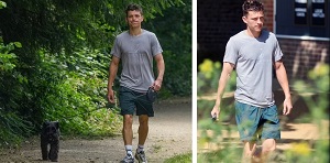 Tom Holland Enjoys Downtime As He Takes His Dog For A Walk Ahead Of Romeo & Juliet Performance