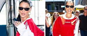 Bella Hadid Looking Sporty Chic For Adidas Event In NYC