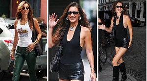 Bella Hadid Steps Out In Black Micro Shorts In NYC