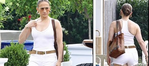 Jennifer Lopez Steps Out For Solo Outing In The Hamptons