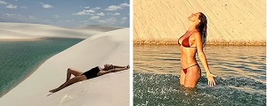 Gisele Bundchen Flaunts Bikini Body In The Sandy Lagoons Of Lencois Maranhenses National Park In Her Native Brazil