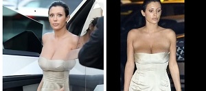 Bianca Censori Wears Busty Strapless Dress To Grab Dinner With Kanye West's Kids And Her Family