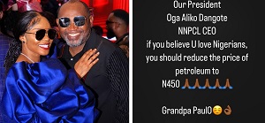 Iyabo Ojo's Partner PaulO Sends Message To Tinubu, Dangote And NNPC Over Petrol Price