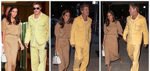 Brad Pitt Rocks Retro Suit As He Steps Out On A Romantic Date With Girlfriend Ines de Ramon