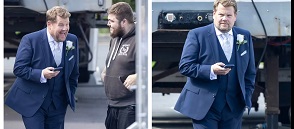 James Corden Wears Wedding Suit As He Films New Scenes For Gavin And Stacey's Final Episode