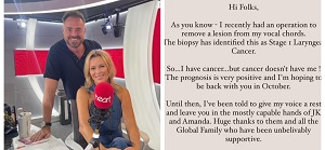 Jamie Theakston Reveals He Has Throat Cancer