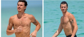 Shawn Mendes Spotted Walking Around Beach Dripping Wet After Quick Dip