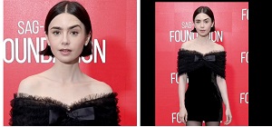 Lily Collins Joins Emily In Paris Co-Stars At Promo Event In NYC