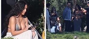 Kim Kardashian Celebrates Her 44th Birthday In Malibu With Family