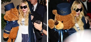 Madonna Spotted Out In Paris With A Teddy Bear