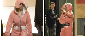 Selena Gomez Steps Out In A Pink Bunny Onesie As She Takes Her Sister Gracie To Sabrina Carpenter's LA Concert