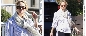 Jennifer Lawrence Shows Off Baby Bump On A Stroll In Los Angeles
