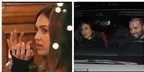 Jessica Alba Goes Without Wedding Ring As She's Spotted With Italian Producer In Rome Ahead Of Filming New Movie