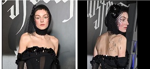 Emma Corrin Rocks Sheer, Black Gown At 'Nosferatu' Premiere
