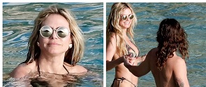 Heidi Klum Flaunts Bikini Body In Skimpy Two Piece As She Cuddles Up To Husband Tom Kaulitz In St Bart's