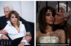 Richard Gere And Alejandra Silva Loved Up On Elle Spain Cover
