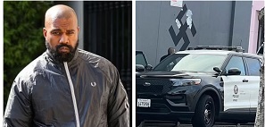 Kanye West: Police Called To Yeezy HQ In Hollywood After Swastika Paint