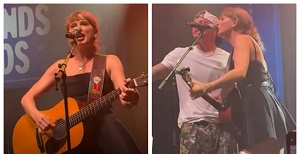 Taylor Swift Gives Surprise Performance At TEU Event