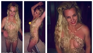 Britney Spears Suffers Double Nip-Slip In Peekaboo Dress
